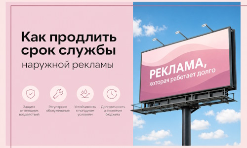 Как продлить срок службы наружной рекламы в  Добрянке