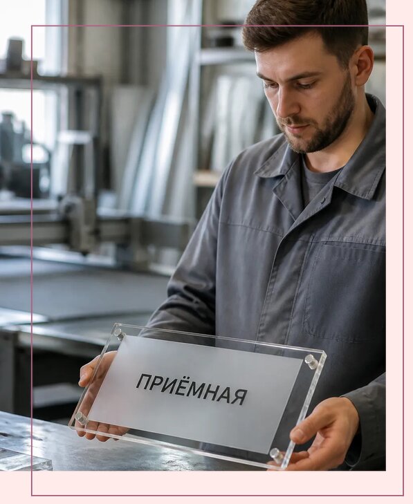 Таблички из оргстекла на заказ в Добрянке от 3940 р. | Аванза-Дбр