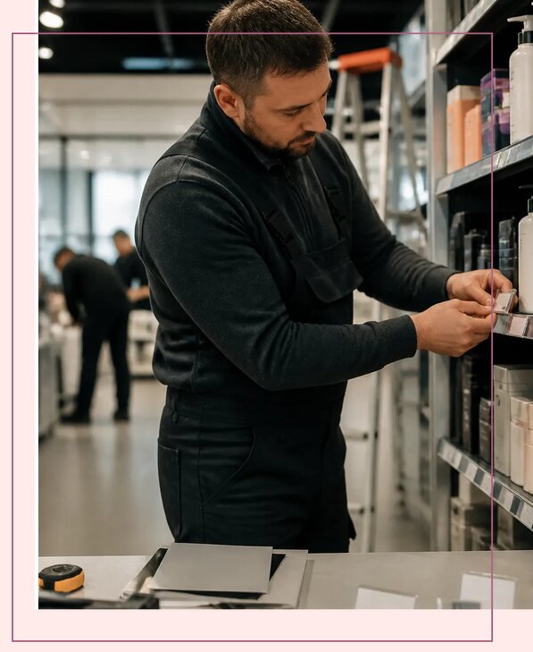 Изготовление и монтаж рекламных шелфтокеров в Добрянке
